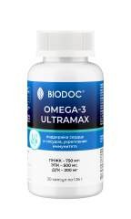 BIODOC, OMEGA-3 ULTRAMAX, капсулы, 30 шт.