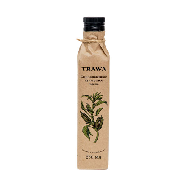 TRAWA, Масло кунжутное сыродавленное, 250 мл.