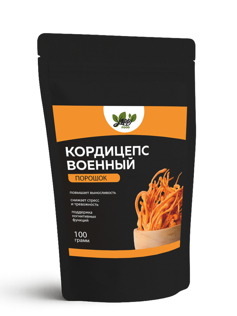 Yappi, Кордицепс военный, порошок, 100 г