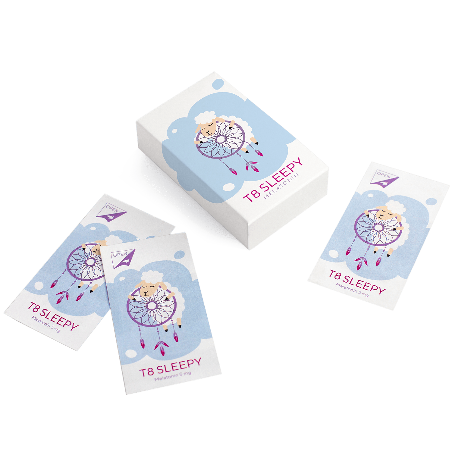 T8 Sleepy, Инновационные полоски с мелатонином для нормализации сна, 20 шт.