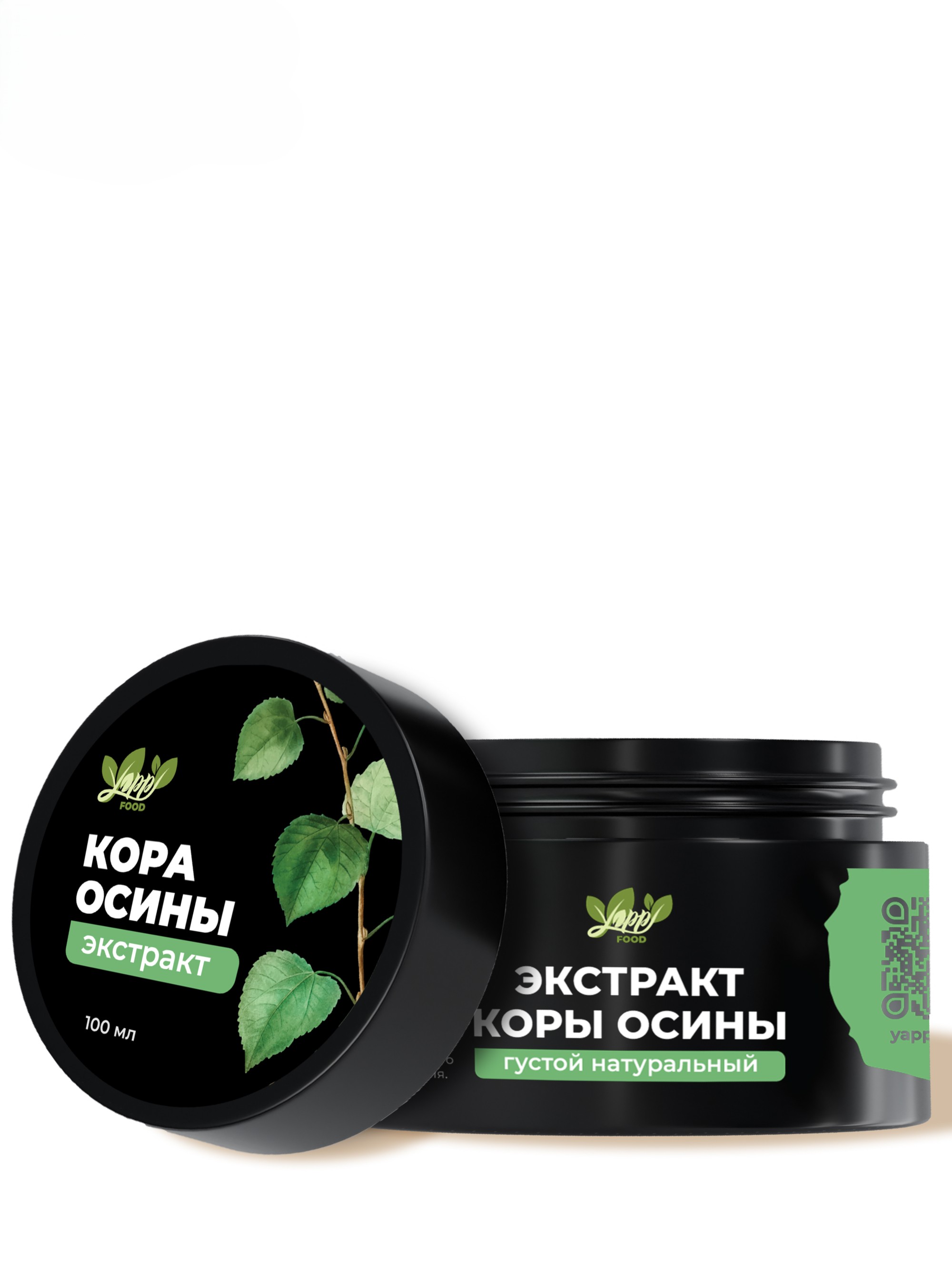 Yappi, Экстракт коры осины жидкий густой натуральный, 100 мл