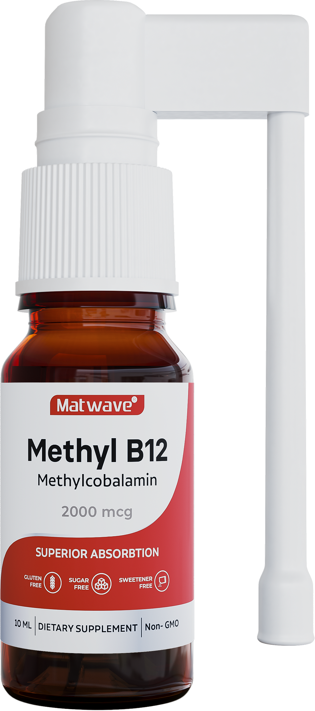 Matwave, Витамин B12 (метилкобаламин), спрей, 10 мл