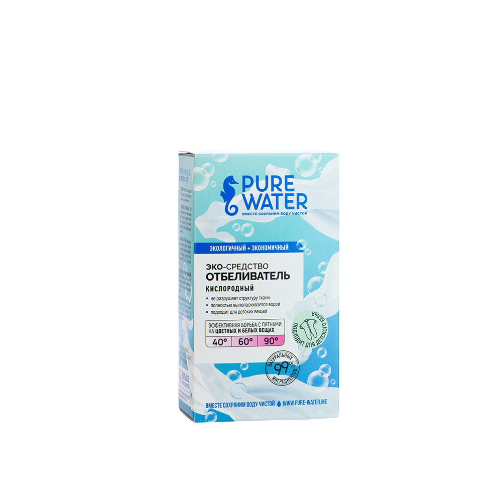 Pure Water, Экологичный отбеливатель, порошок, 400 г