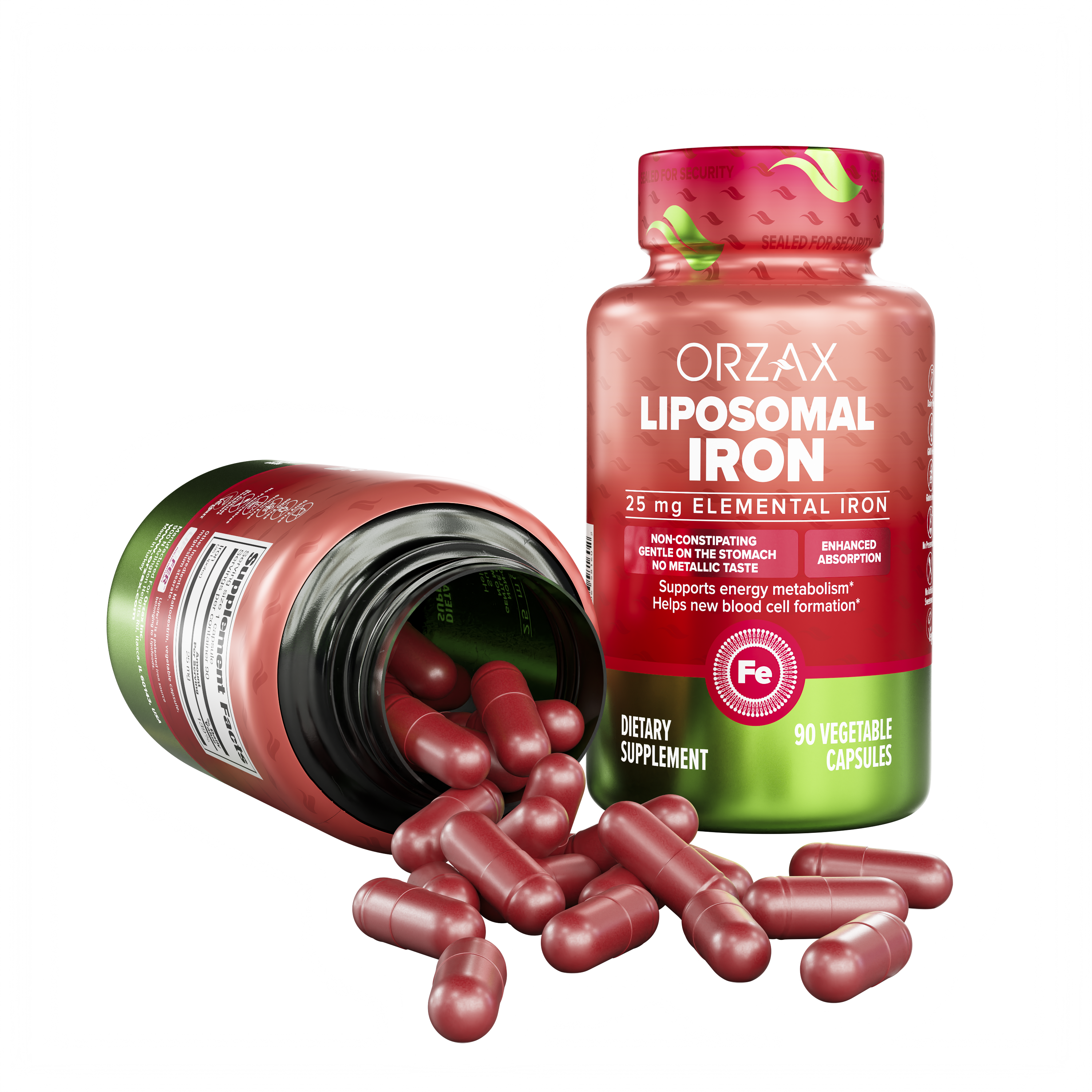 ORZAX, Липосомальное железо, капсулы, 90 шт.