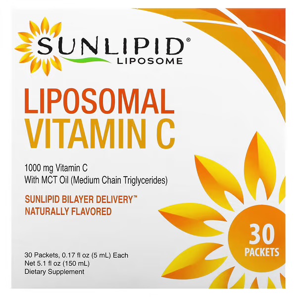 SunLipid, Липосомальный витамин C, жидкость, 30х5 мл