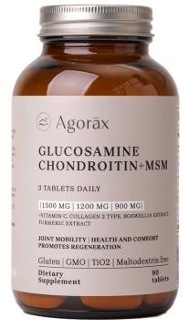 AGORAX, Глюкозамин хондроитин + МСМ, таблетки, 90 шт.