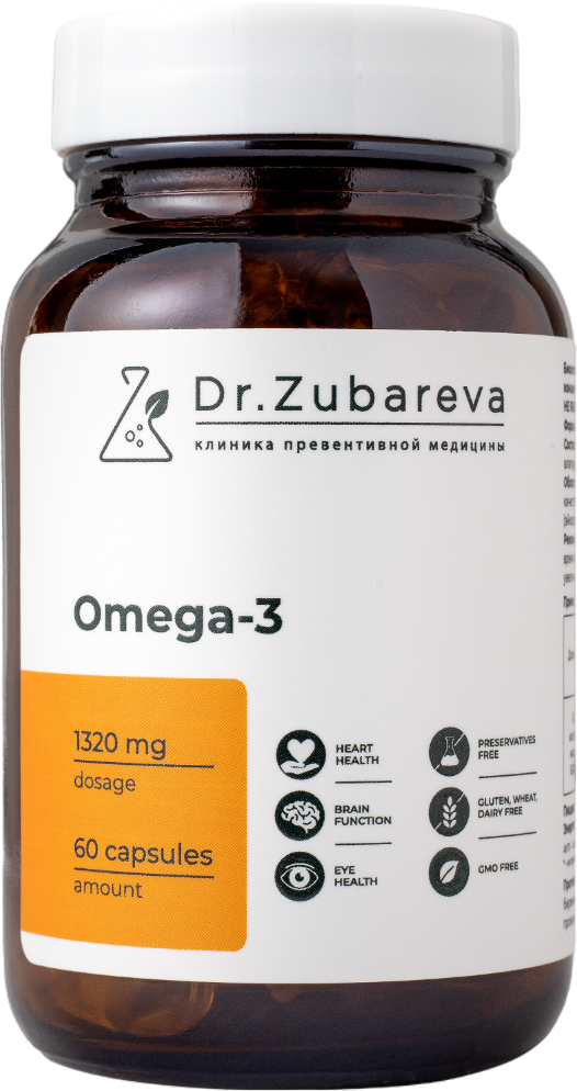 Dr.Zubareva, Омега-3, капсулы, 60 шт.