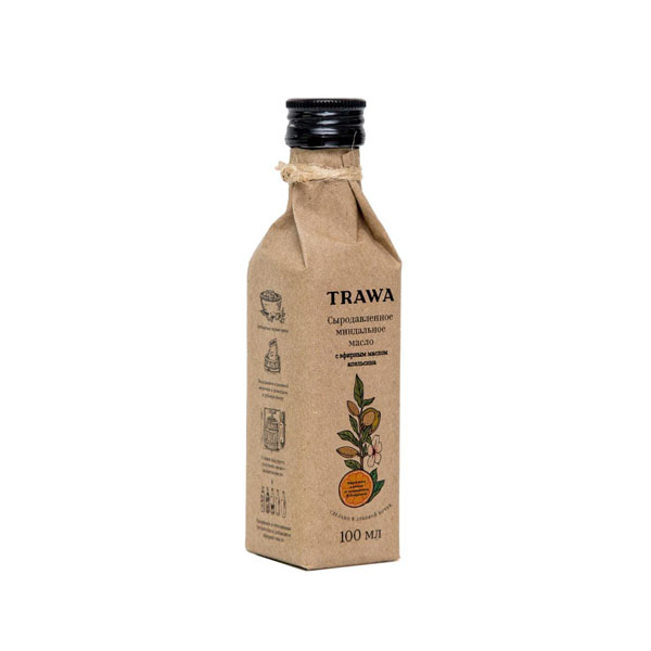 TRAWA, Масло миндальное сыродавленное с эфирами апельсина, 100 мл.
