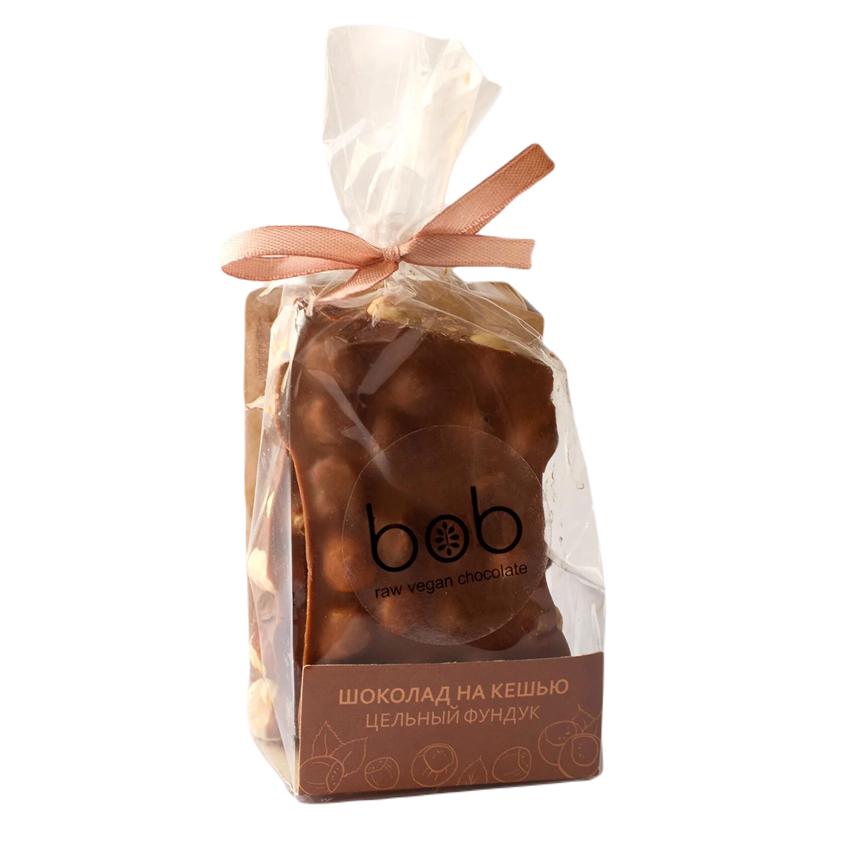 bob, Шоколад на кешью «Цельный фундук», 100 г