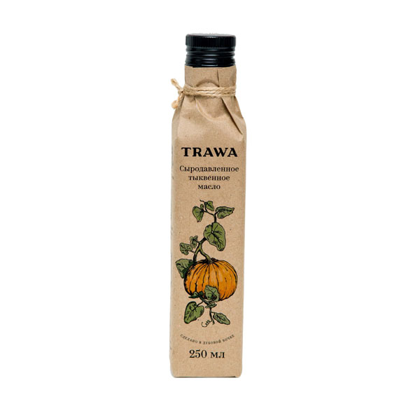 TRAWA, Масло тыквенное сыродавленное, 250 мл.