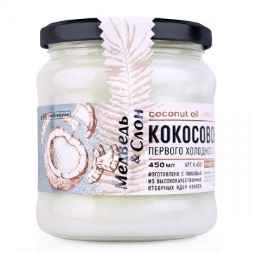 Медведь и Слон, Кокосовое масло, 450 мл