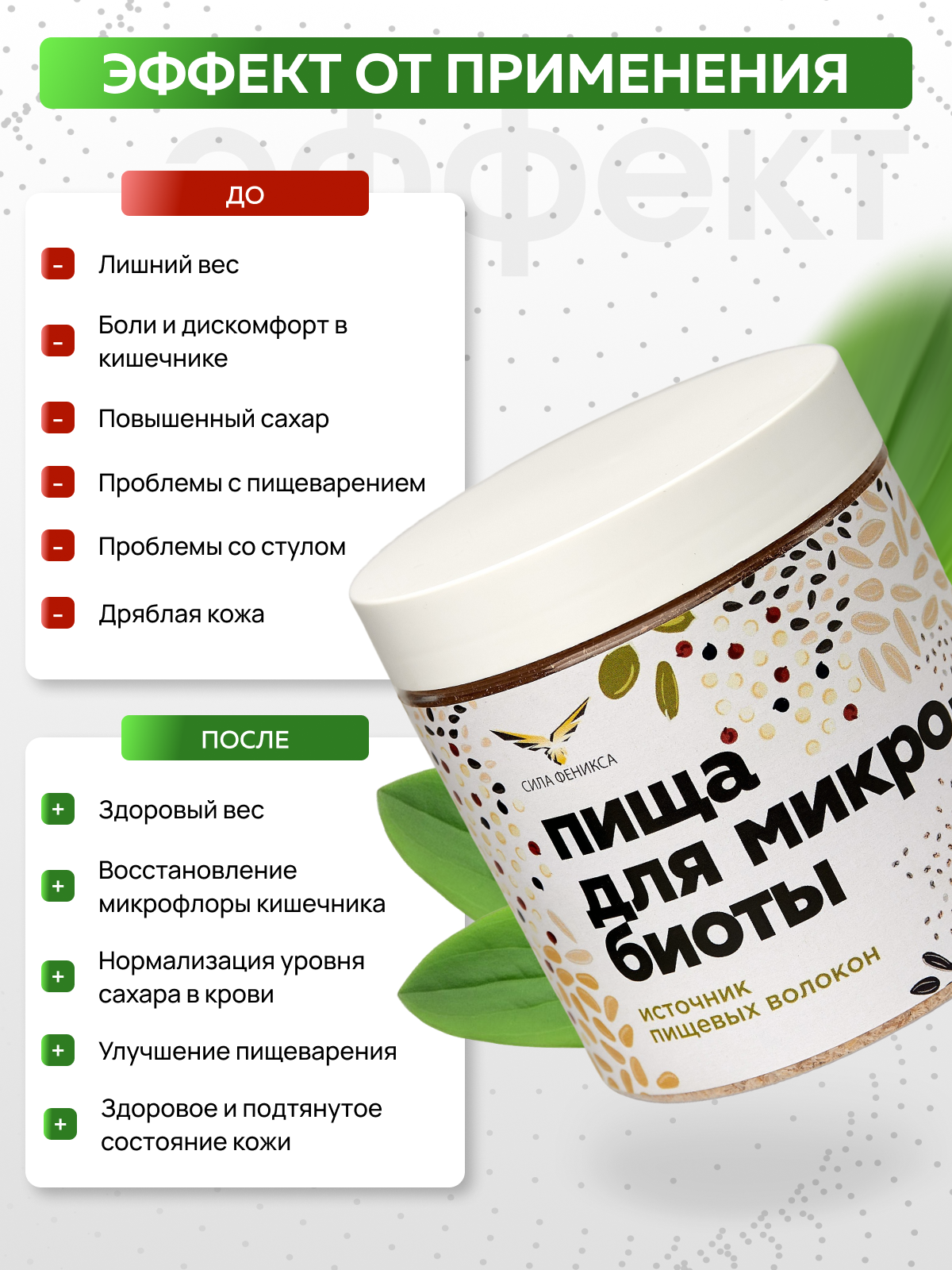 Сила Феникса, Концентрат пищевой «Пища для микробиоты», порошок, 170 г