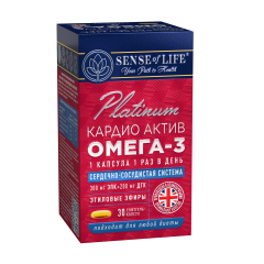 SENSE OF LIFE, Омега-3 Кардио Актив, капсулы, 30 шт.