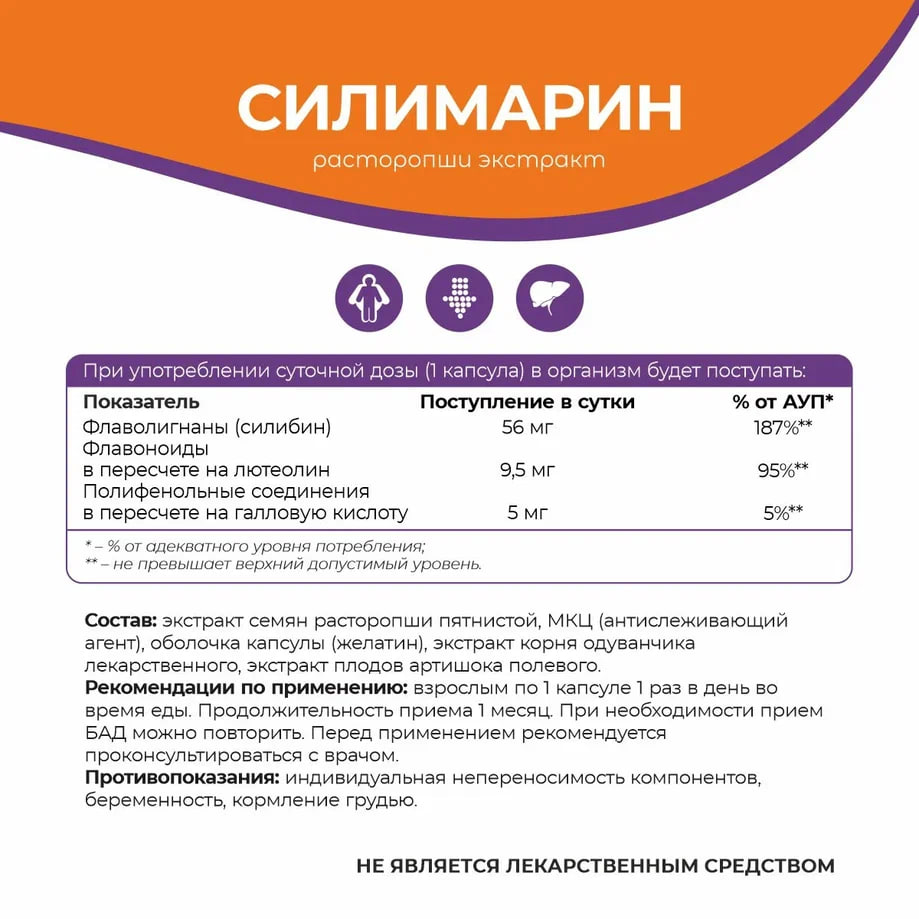 NATURALSPHERE, Силимарин комплекс, капсулы, 90 шт.