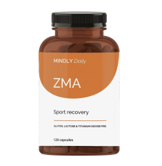 MINDLY, ZMA (Цинк + Магний + витамин B6), капсулы, 120 шт.
