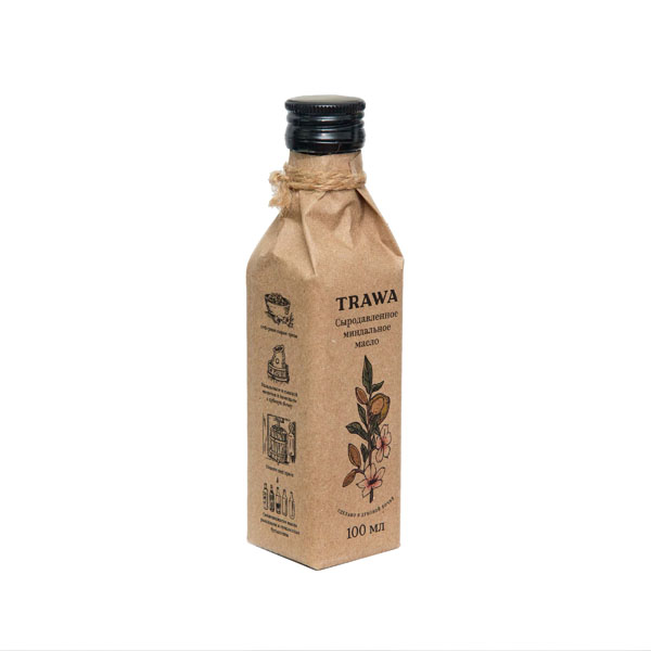 TRAWA, Масло миндальное сыродавленное, 100 мл.