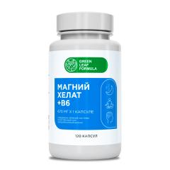 Green Leaf Formula, Магний хелат + витамин В6, капсулы, 120 шт.