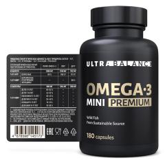 UltraBalance, Омега-3 Мини, капсулы, 180 шт.