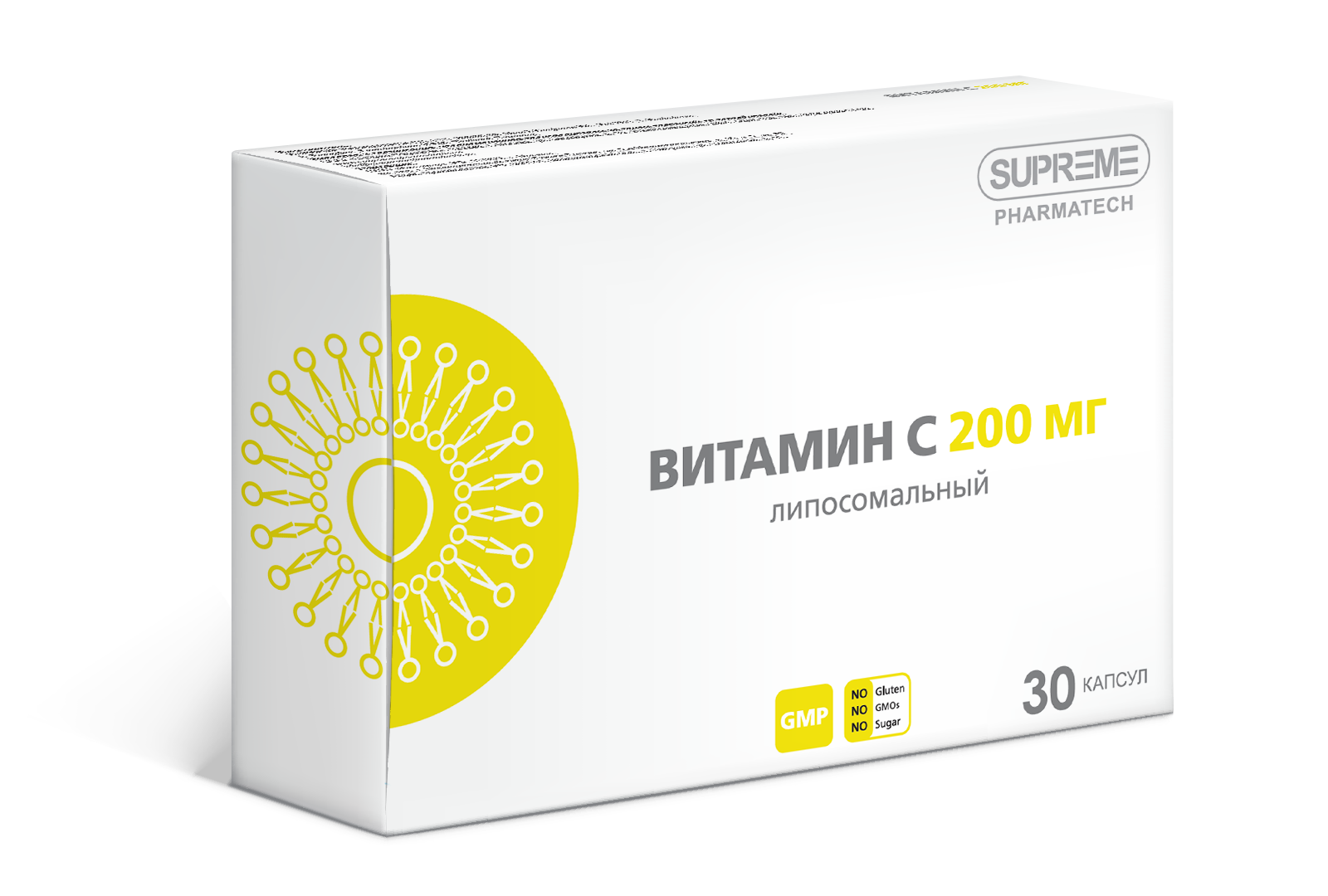 Supreme Pharmatech, Липосомальный витамин C, капсулы, 30 шт.