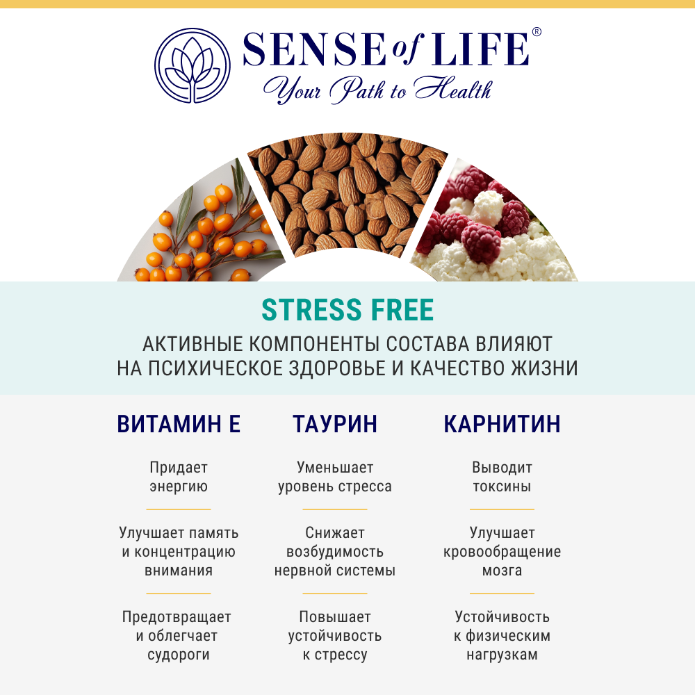 SENSE OF LIFE, Антистресс, капсулы, 60 шт.