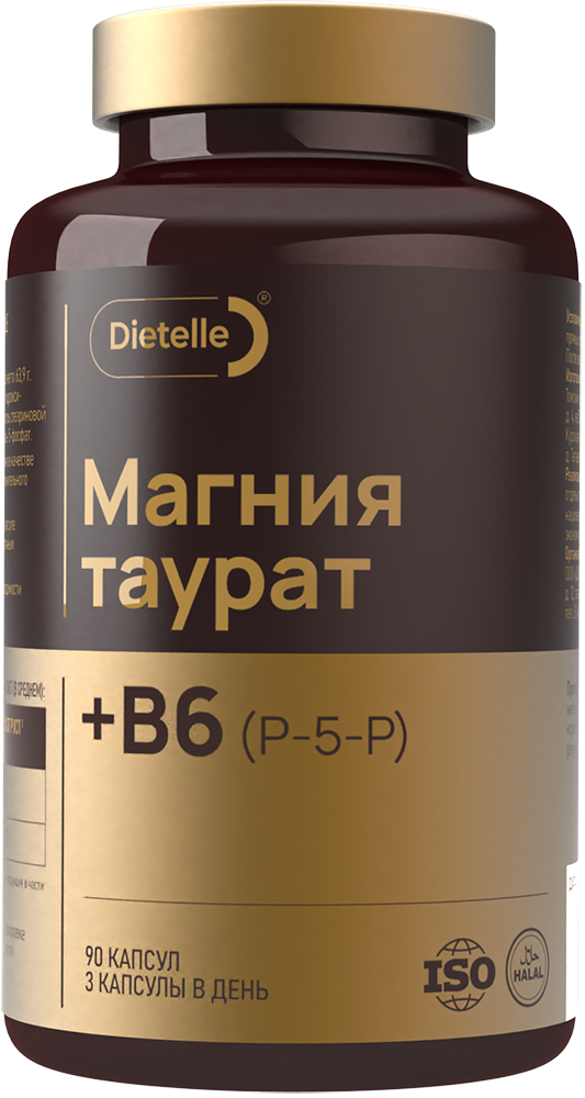 Dietelle, Магний (таурат), капсулы, 90 шт.