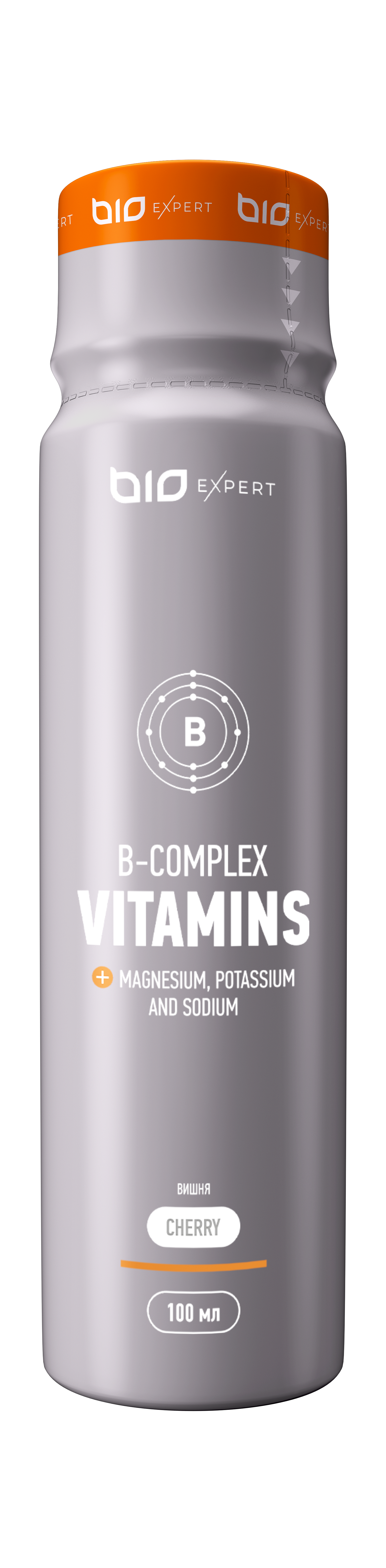 BioExpert, Вкусный B-комплекс (вишня), шоты, 12х100 мл