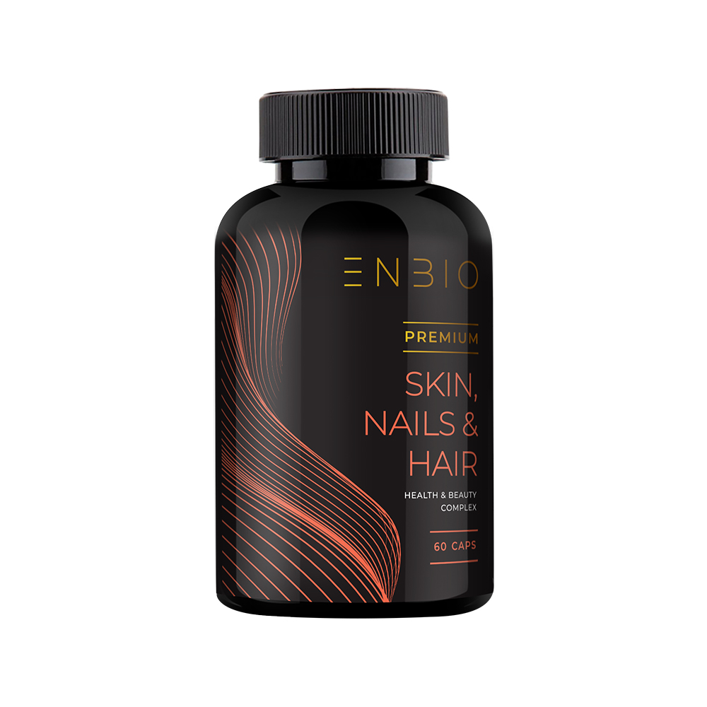 ENBIO, Витамины для волос, кожи и ногтей skin nails hair, капсулы, 60 шт.