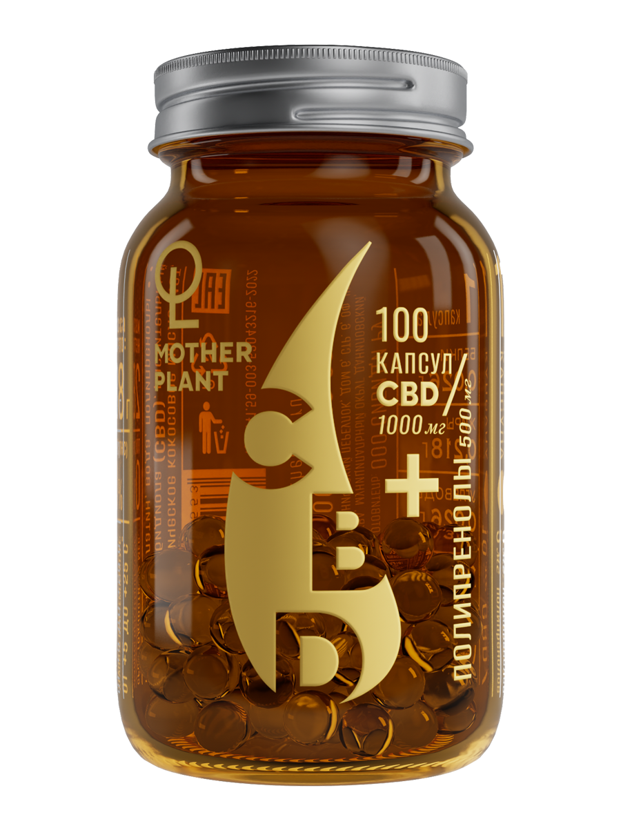 MotherPlant, Масло CBD с полипренолами, капсулы, 100 шт.