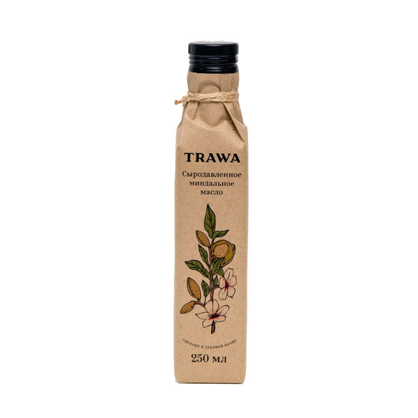 TRAWA, Масло миндальное сыродавленное, 250 мл.
