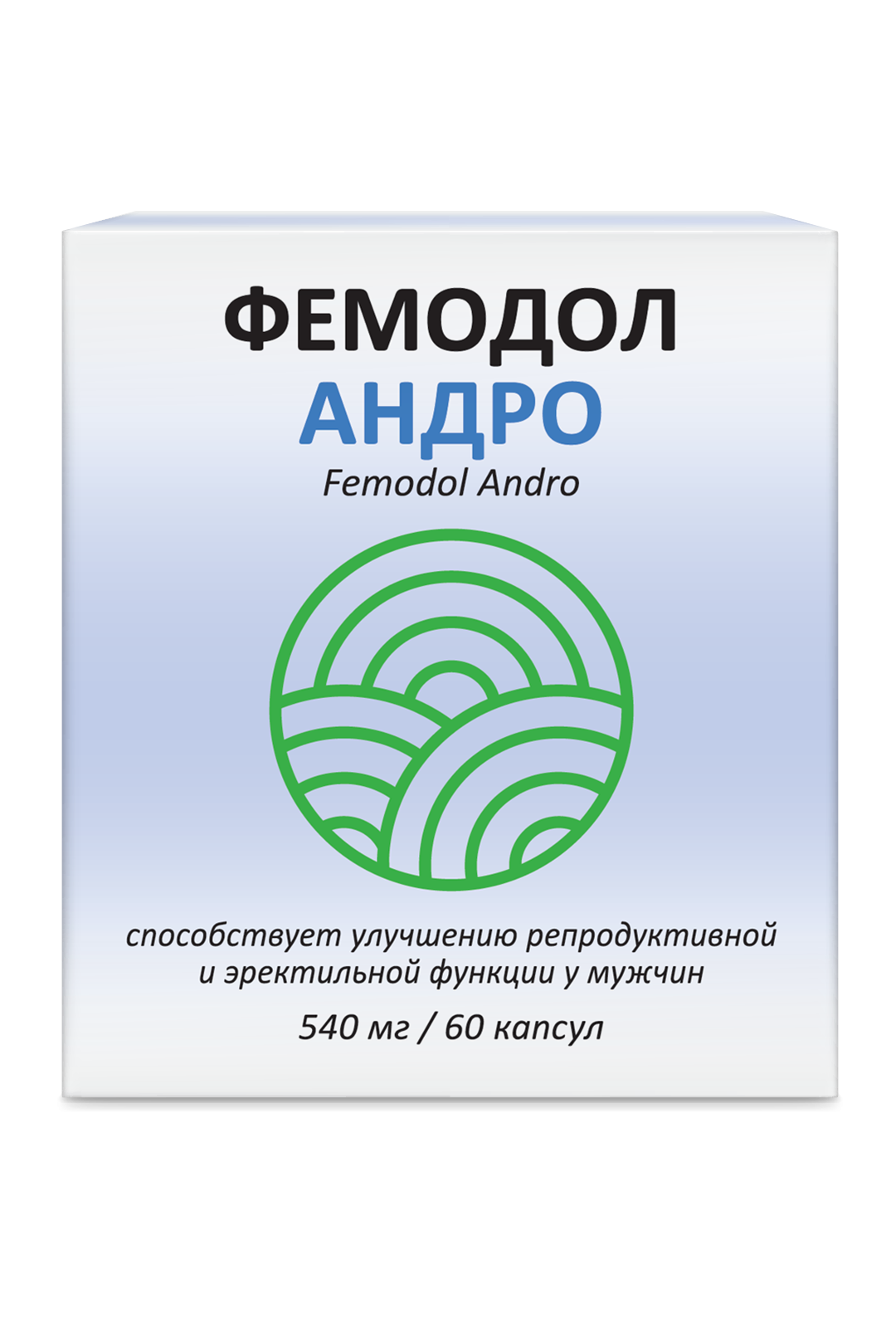 Функциональные продукты, Фемодол Андро (улучшение репродуктивной и эректильной функции у мужчин), капсулы, 60 шт.