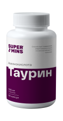 Supermins, Таурин (500 мг), капсулы, 60 шт.