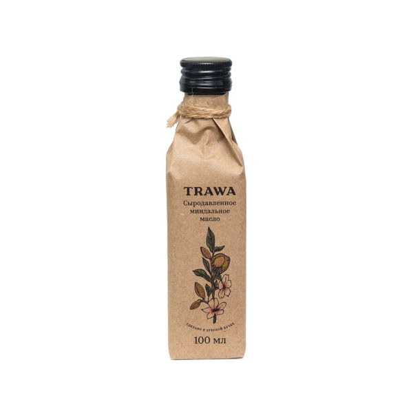 TRAWA, Масло миндальное сыродавленное, 100 мл.