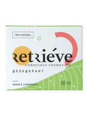 Retrieve, Дезодорант «Кедр и Лемонграсс», 50 мл