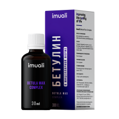 IMUALI, Бетулин в мицеллярной форме (повышенной концентрации) Betula Max Complex, онкопротектор, противовирусный комплекс, жидкость, 30 мл