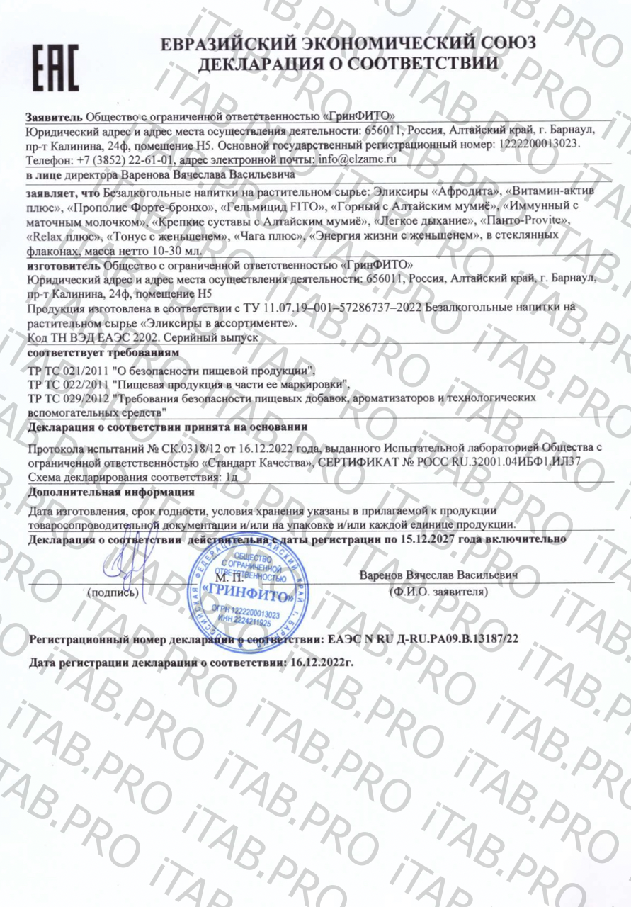 Эльзам, Комплекс «Чага плюс» (для нормальной работы ЖКТ), 10х10 мл