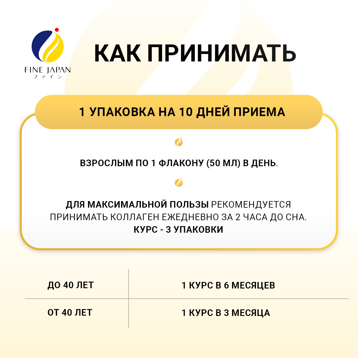 FINE, Гиалурон коллаген плюс (красота и молодость кожи), флаконы, 10х50 мл