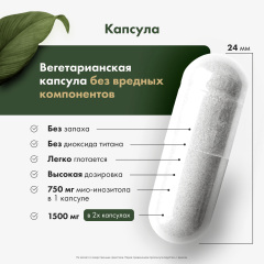 Restartbio, Инозитол (мио-инозитол), капсулы, 60 шт.