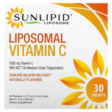 SunLipid, Липосомальный витамин C, жидкость, 30х5 мл