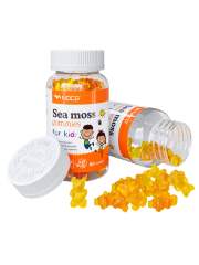 NDCG, Sea Moss for kids (ирландский мох), со вкусом апельсина, жевательные конфеты, 60 шт.