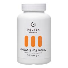 Geltek, Омега-3 + витамин D3, капсулы, 30 шт.