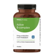 MINDLY, Active-B complex (Витамины B6 + B9 + B12), таблетки, 60 шт.