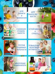 Green Leaf Formula, Детский сироп Глицин с L-карнитином (для работы мозга), жидкость, 100 мл
